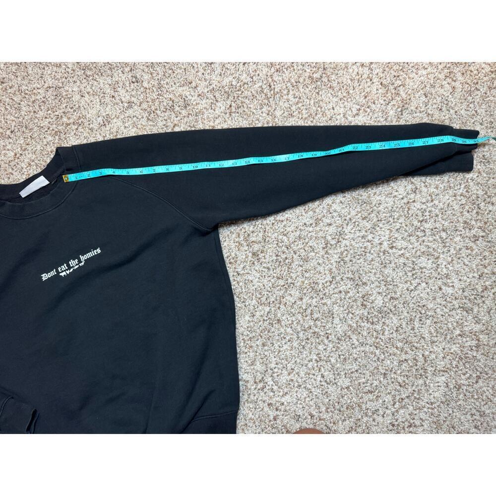 Og "Don't Eat The Homies" Long Sleeve Black Crewneck Sweatshirt, Men's Small — image 6 of 8